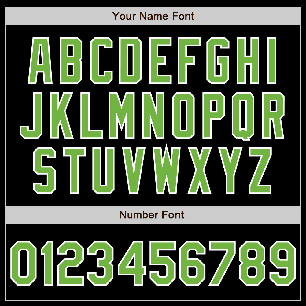 Custom Black Neon Green-Royal Authentic Split Fashion Baseball Jersey baseball jersey product view 4