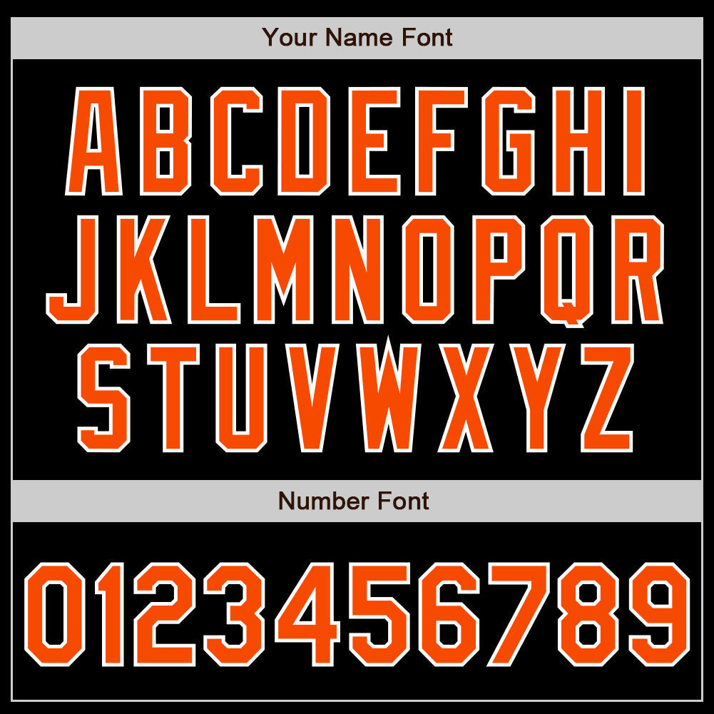 Custom Black Orange-Purple Authentic Split Fashion Baseball Jersey baseball jersey product view 4