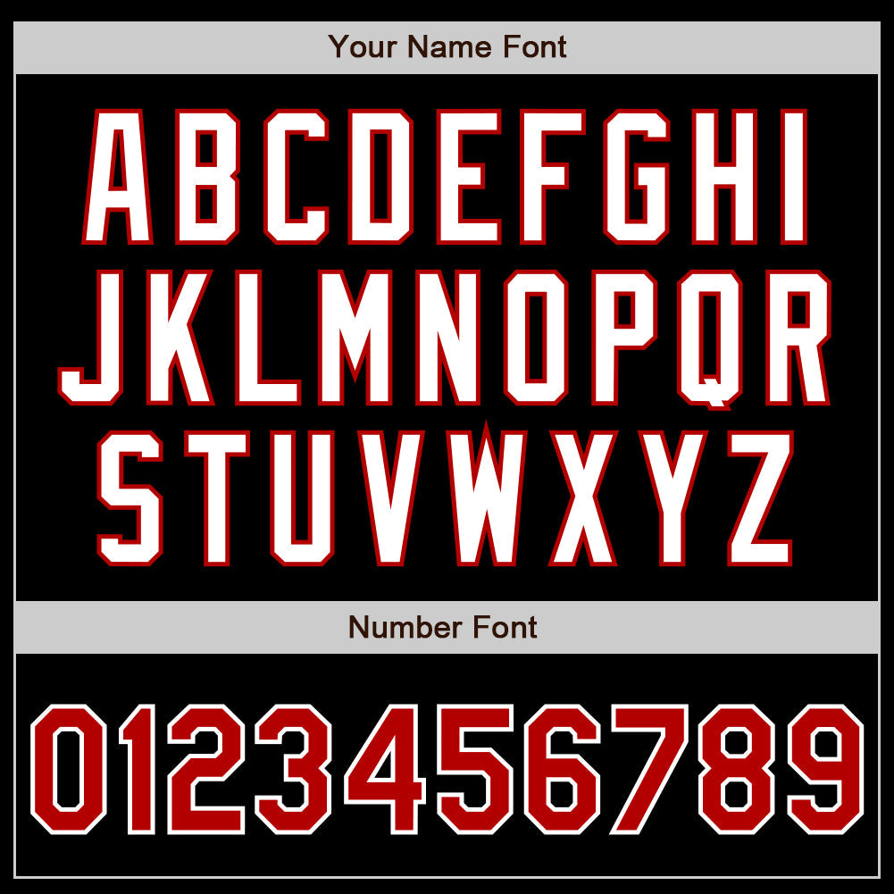 Custom Black Red-Kelly Green Authentic Split Fashion Baseball Jersey baseball jersey product view 4