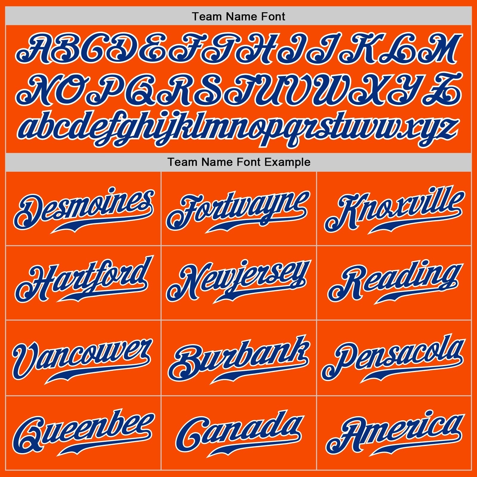 Custom Orange Royal-White Authentic Split Fashion Baseball Jersey baseball jersey product view 5