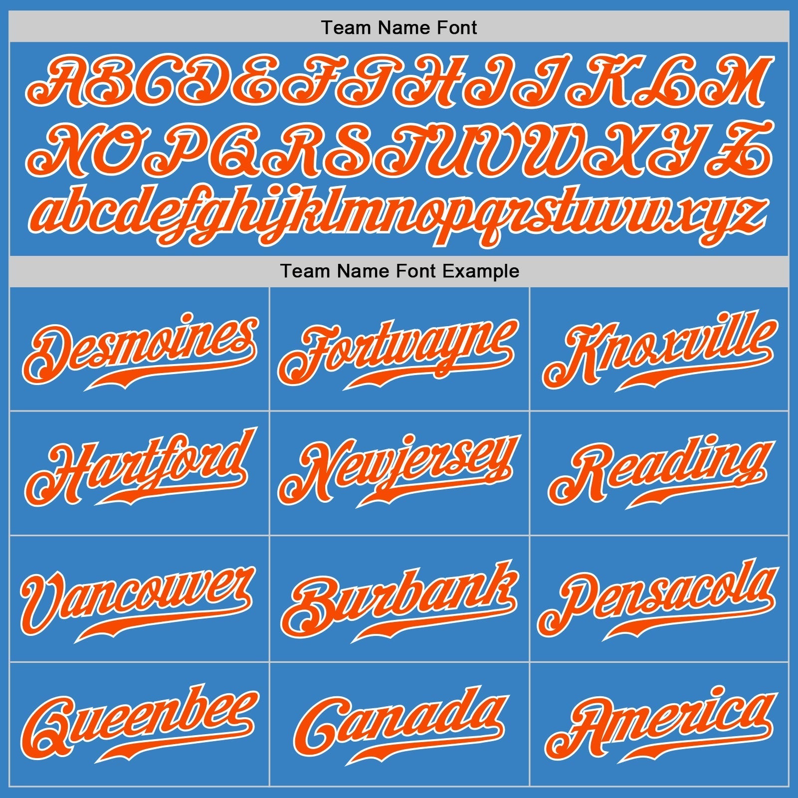 Custom Powder Blue Orange-White Authentic Split Fashion Baseball Jersey baseball jersey product view 5