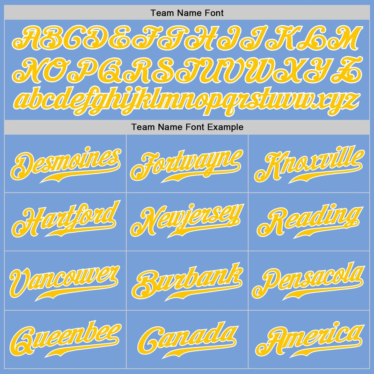 Custom Light Blue Gold-White Authentic Split Fashion Baseball Jersey baseball jersey product view 5