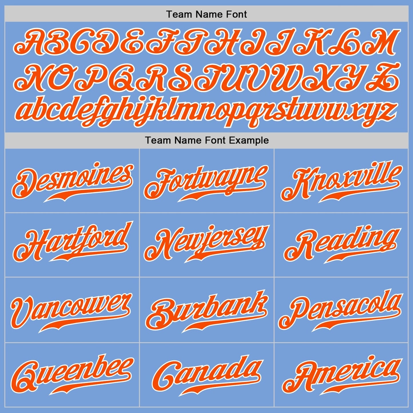 Custom Light Blue Orange-White Authentic Split Fashion Baseball Jersey baseball jersey product view 5
