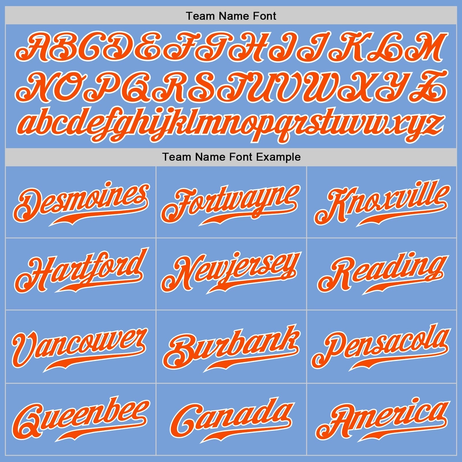 Custom Light Blue Orange-White Authentic Split Fashion Baseball Jersey baseball jersey product view 5