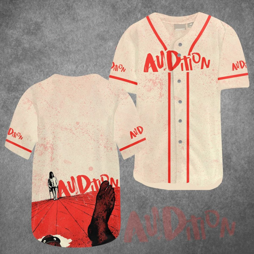 Spook Your Audition with Horror Movie Printed Baseball Jersey – Shop Now baseball jersey product view 2