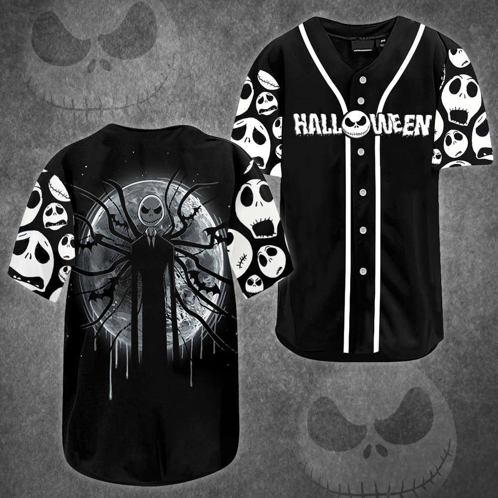 Spooktacular Jack Skeleton Halloween Jersey - Perfect for Ultimate Fans - Aopprinter sports jersey product view 2