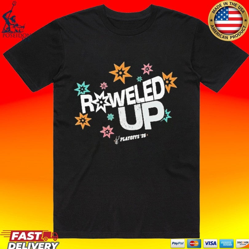 Spurs Roweled Up Playoff 2026 T-shirt Unisex T-shirt, Sweatshirt, Hoodie, Long Sleeve Tee - T-Shirt, Sweatshirt, Hoodie