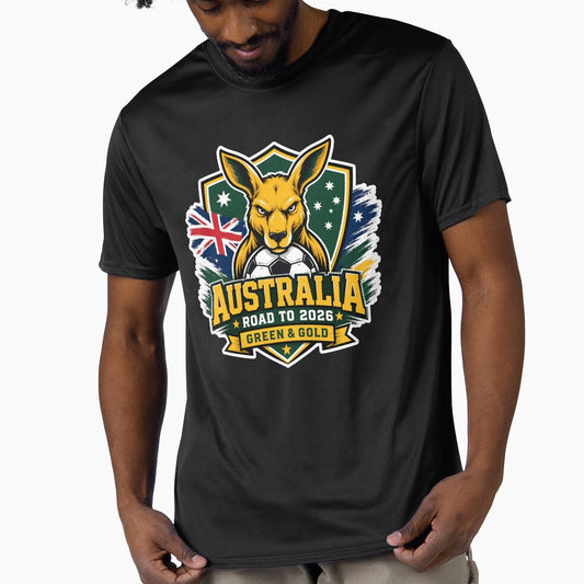 Australia 2026 Kangaroo Football Team by RedCircleArt Unisex T-shirt, Sweatshirt, Hoodie, Long Sleeve Tee - T-Shirt, Sweatshirt, Hoodie