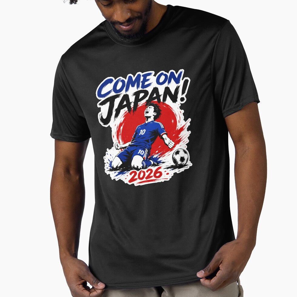 Japan 2026 Samurai Blue Football by RedCircleArt Unisex T-shirt, Sweatshirt, Hoodie, Long Sleeve Tee - T-Shirt, Sweatshirt, Hoodie