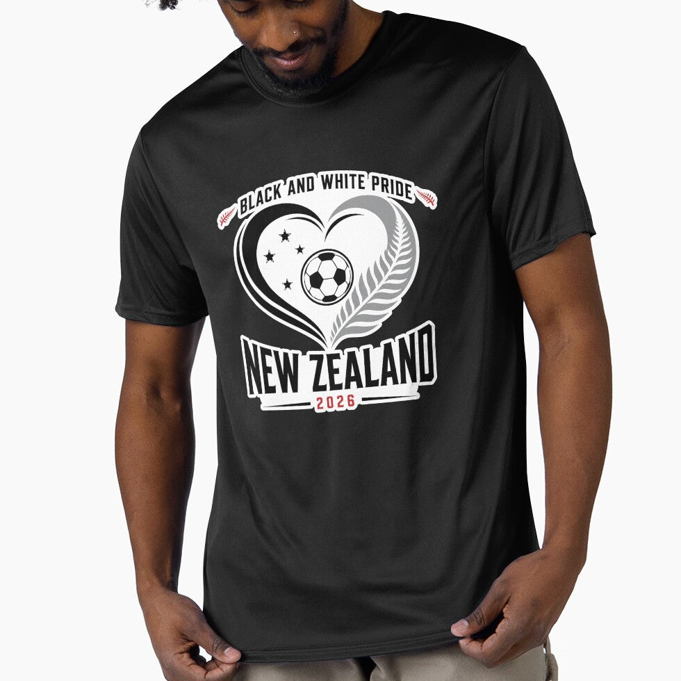 New Zealand 2026 Football Heart by RedCircleArt Unisex T-shirt, Sweatshirt, Hoodie, Long Sleeve Tee - T-Shirt, Sweatshirt, Hoodie