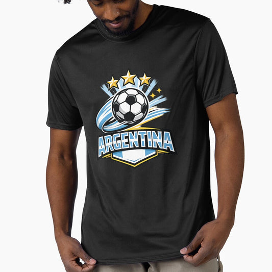 Argentina Soccer Three Stars World Cup 2026 Fan by CherryStarMX Unisex T-shirt, Sweatshirt, Hoodie, Long Sleeve Tee - T-Shirt, Sweatshirt, Hoodie