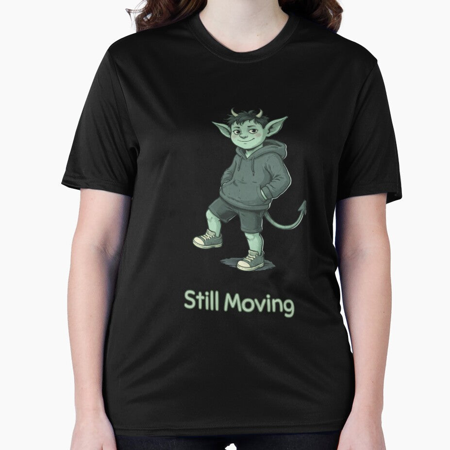 Still Moving Imp Minimal Funny Casual Vintage Style - Adult & Kids T-Shirts, Sweatshirts & Hoodies apparel design preview 2