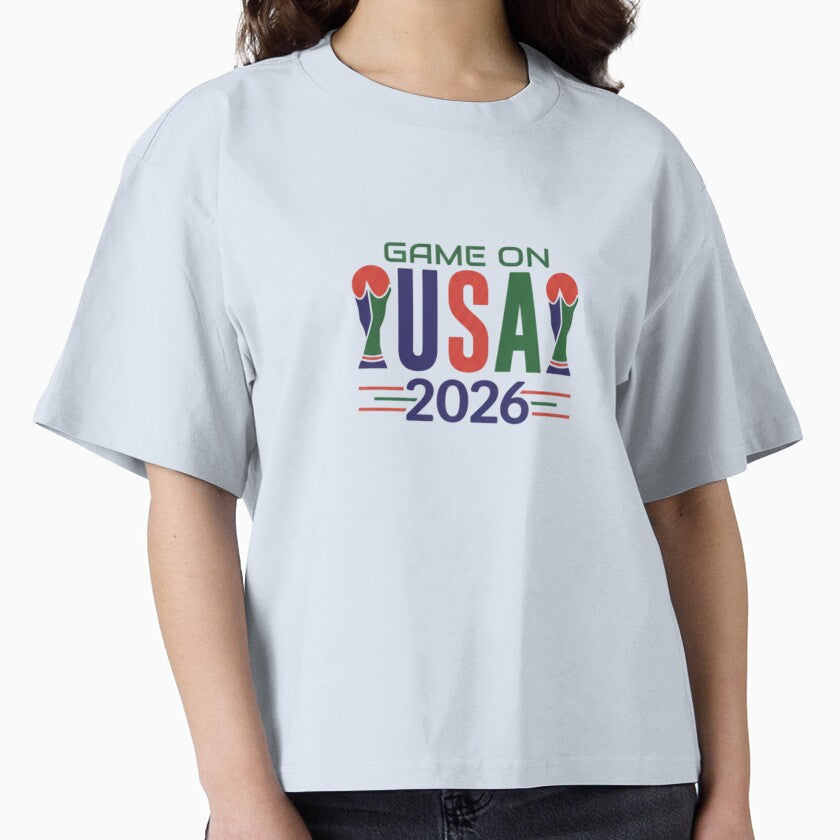 USA 2026 World Football Soccer Championship - Game On Tournament Fan Art by Deviantfant Unisex T-shirt, Sweatshirt, Hoodie, Long Sleeve Tee - T-Shirt, Sweatshirt, Hoodie