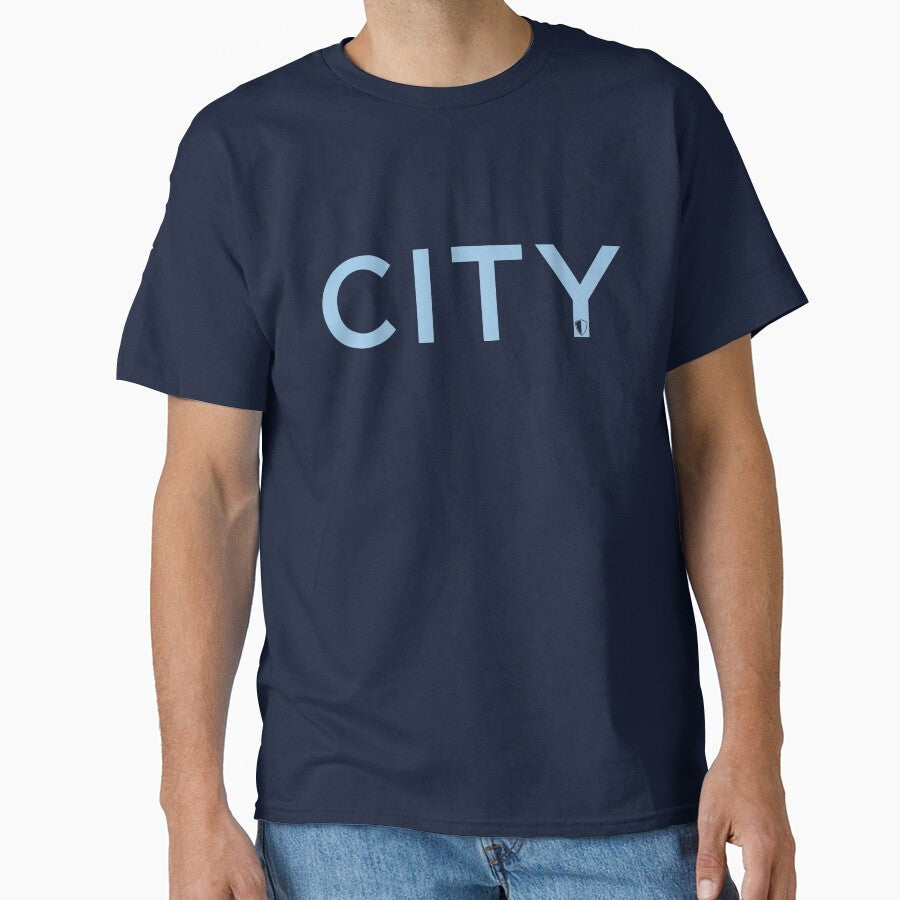 CITY | Navy & Sky Blue by GOBBI-DESIGN Unisex T-shirt, Sweatshirt, Hoodie, Long Sleeve Tee - T-Shirt, Sweatshirt, Hoodie