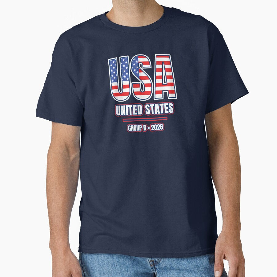 USA 2026 Football Shirt | USA Soccer Fan Apparel | USA National Team Supporter Tee | USA Football 2026 Gift by The Hairy Melon - T-Shirt, Sweatshirt, Hoodie