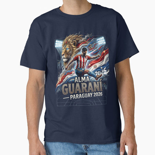 Alma Guarani Paraguay - World Cup 2026 Design by VoidAnimeStudio Unisex T-shirt, Sweatshirt, Hoodie, Long Sleeve Tee - T-Shirt, Sweatshirt, Hoodie