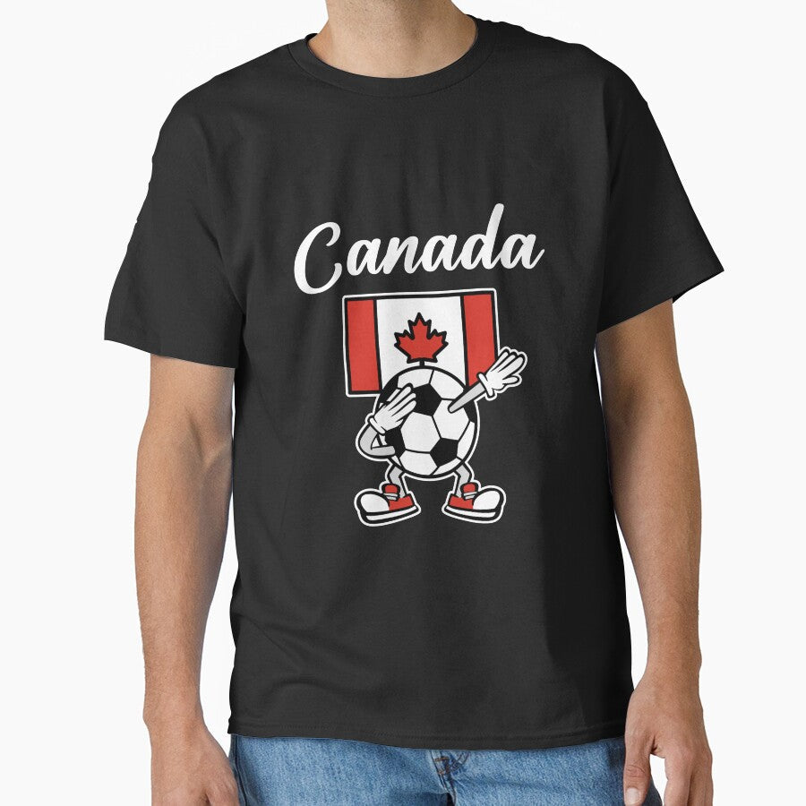CANADA - Dabbing Football Soccer Ball - CANADA by Darling DeDe Unisex T-shirt, Sweatshirt, Hoodie, Long Sleeve Tee - T-Shirt, Sweatshirt, Hoodie