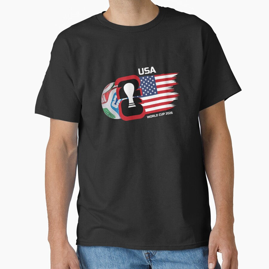 2026 world cup soccer USA by Pau Baz Unisex T-shirt, Sweatshirt, Hoodie, Long Sleeve Tee - T-Shirt, Sweatshirt, Hoodie
