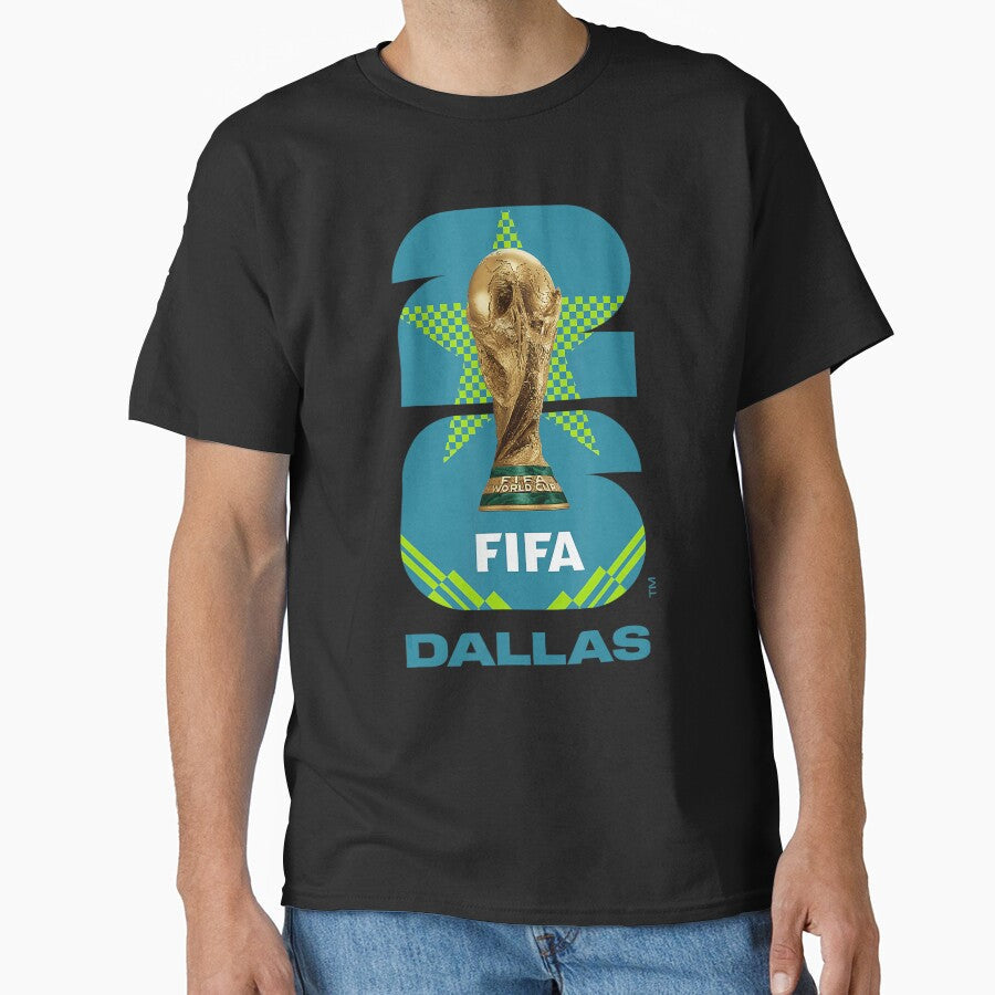 FIFA Dallas Trophy Poster Design Today Graphic Art by JohnCarmichael Unisex T-shirt, Sweatshirt, Hoodie, Long Sleeve Tee - T-Shirt, Sweatshirt, Hoodie