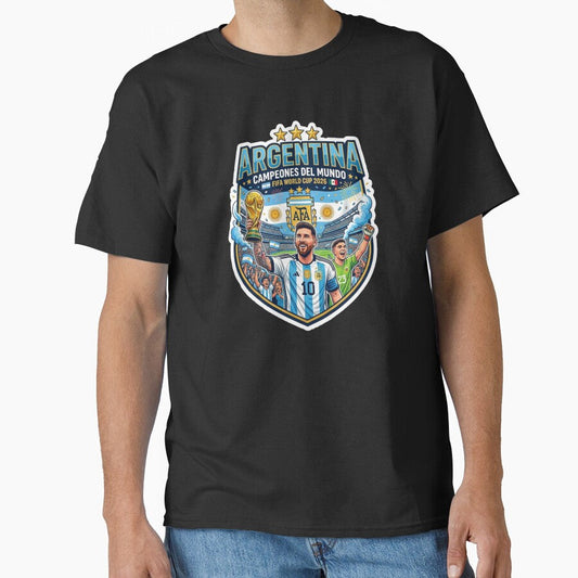 Argentina Campeones Del Mundo 2026 | Messi World Cup Champion Fan Art | Argentina Football Sticker by iamamiraj - T-Shirt, Sweatshirt, Hoodie