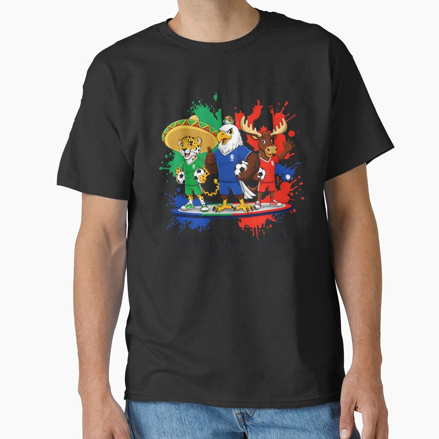 Mexico-Usa-Canada World Cup Nations Soccer Fan by LeoSnarf Unisex T-shirt, Sweatshirt, Hoodie, Long Sleeve Tee - T-Shirt, Sweatshirt, Hoodie