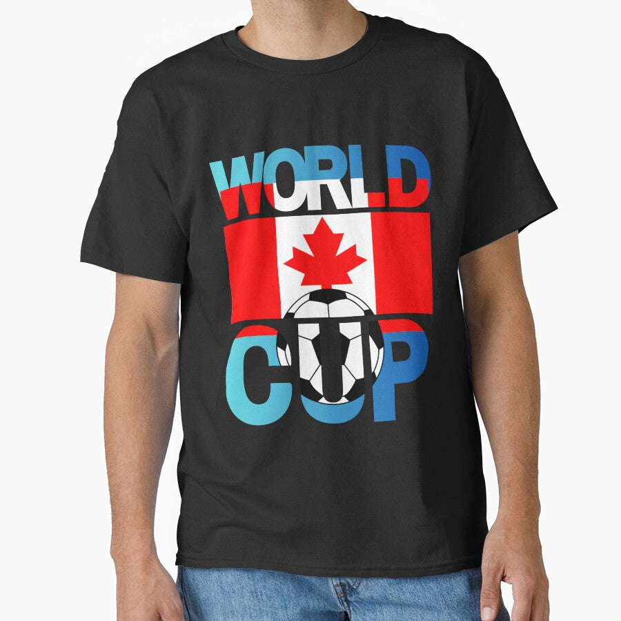 Canada Soccer World Cup Fan Design | Maple Leaf Football Graphic by Karim-Karem Unisex T-shirt, Sweatshirt, Hoodie, Long Sleeve Tee - T-Shirt, Sweatshirt, Hoodie