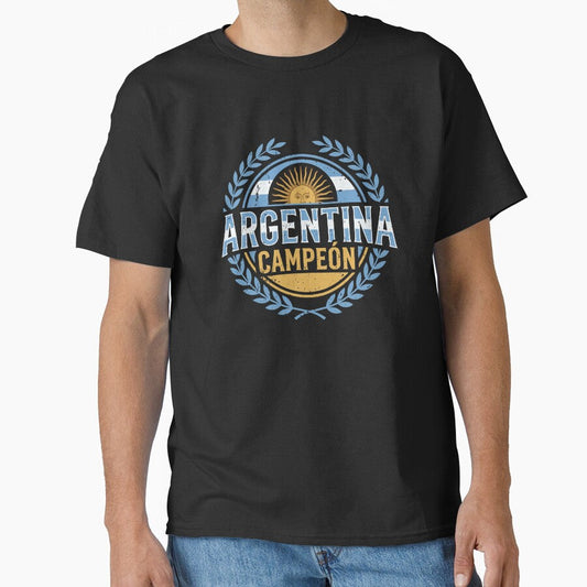 Argentina Campen Soccer Champion Laurel Crest by crouchingpixel Unisex T-shirt, Sweatshirt, Hoodie, Long Sleeve Tee - T-Shirt, Sweatshirt, Hoodie