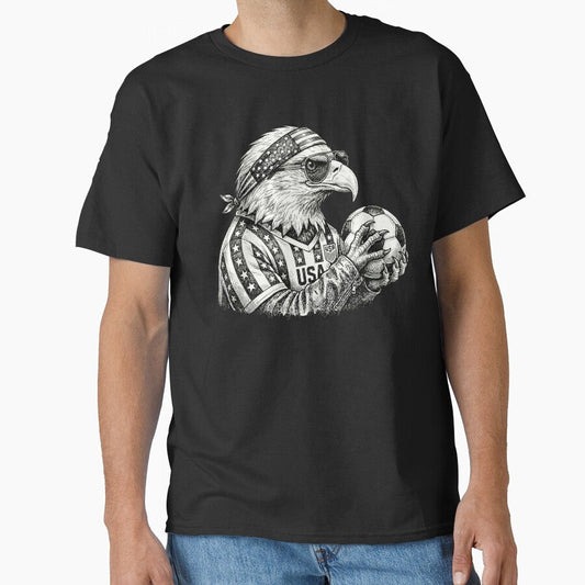 Bald Eagle Soccer by Roy & Tiffany Unisex T-shirt, Sweatshirt, Hoodie, Long Sleeve Tee - T-Shirt, Sweatshirt, Hoodie