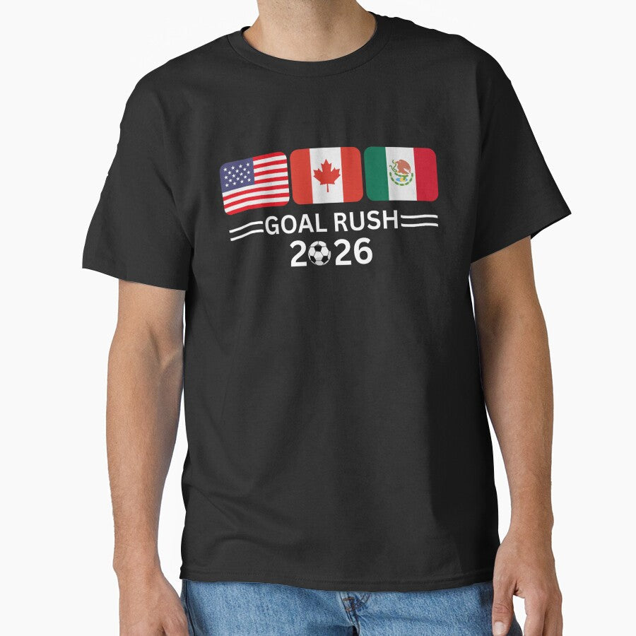 Goal Rush 2026 Soccer Football Fan World Cup 2026 by Thread&Fable Unisex T-shirt, Sweatshirt, Hoodie, Long Sleeve Tee - T-Shirt, Sweatshirt, Hoodie