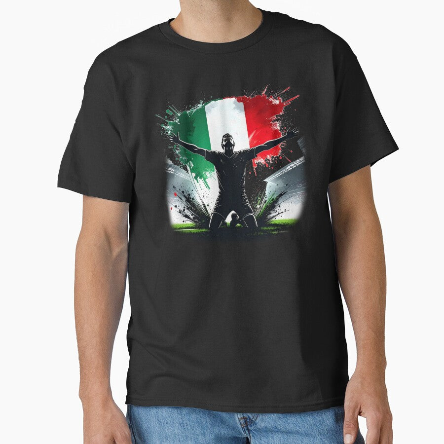 Mexico Soccer Player Art  Mexican Football Flag Action Fan Print by icemanphotos Unisex T-shirt, Sweatshirt, Hoodie, Long Sleeve Tee - T-Shirt, Sweatshirt, Hoodie