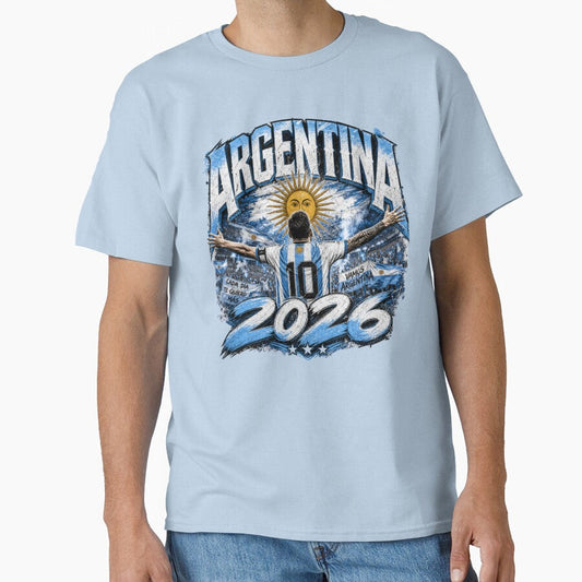 Argentina 2026 Football World Cup Champions Dream | Albiceleste Fan Shirt by rushaib Unisex T-shirt, Sweatshirt, Hoodie, Long Sleeve Tee - T-Shirt, Sweatshirt, Hoodie