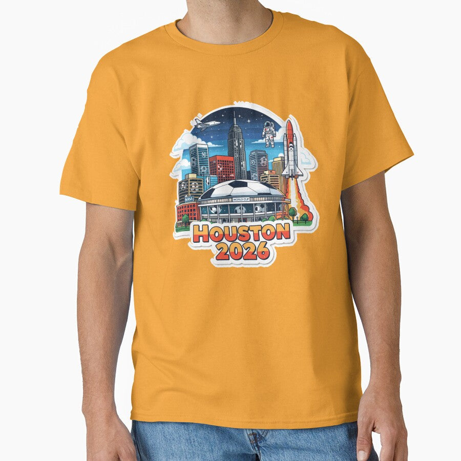 Houston 2026 Space City Soccer by Modefissi Unisex T-shirt, Sweatshirt, Hoodie, Long Sleeve Tee - T-Shirt, Sweatshirt, Hoodie