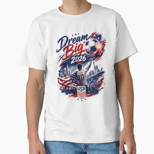 American Soccer Dreams 2026 by XYZ Studio Unisex T-shirt, Sweatshirt, Hoodie, Long Sleeve Tee - T-Shirt, Sweatshirt, Hoodie