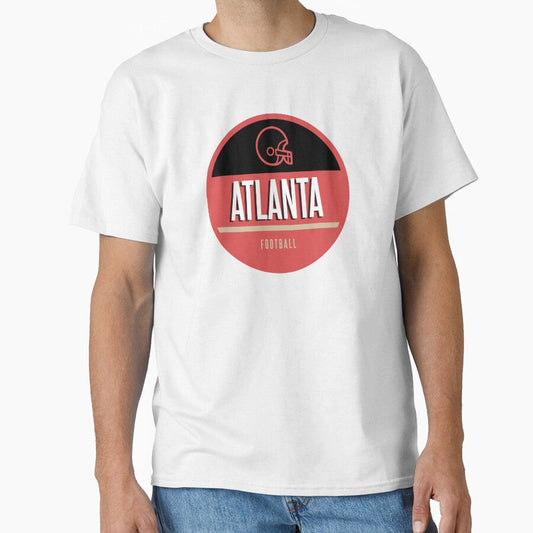 Atlanta retro football by BVHstudio Unisex T-shirt, Sweatshirt, Hoodie, Long Sleeve Tee - T-Shirt, Sweatshirt, Hoodie