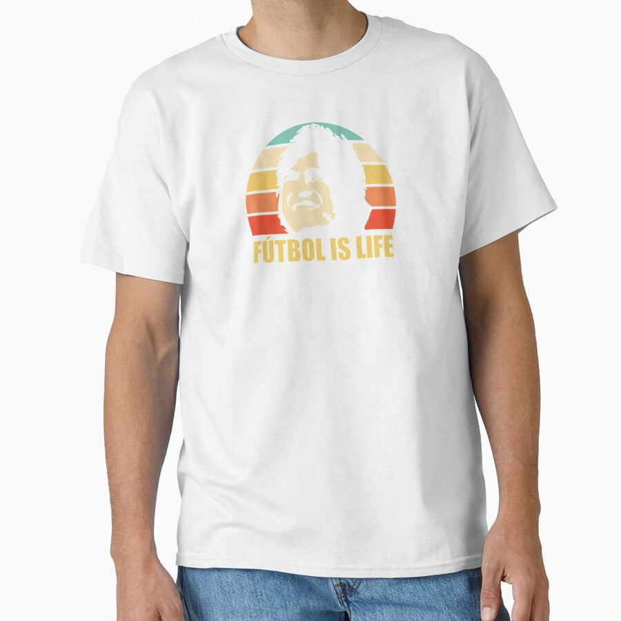FUTBOL IS LIFE Rainbow by Poulinharshita - Adult & Kids T-Shirts, Sweatshirts & Hoodies apparel design preview 1