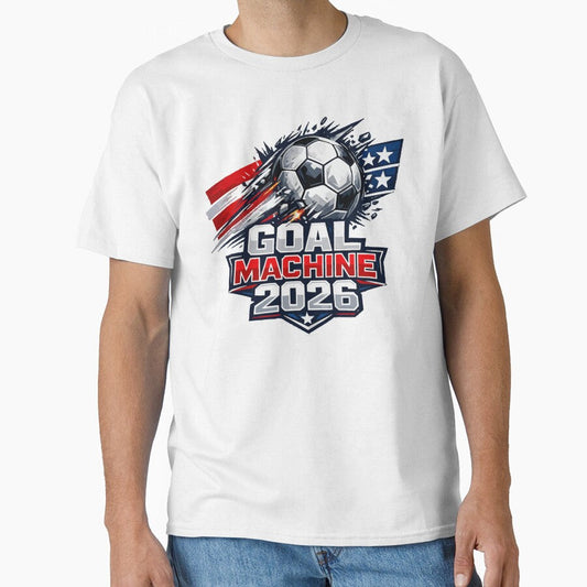American Goal Machine 2026 Soccer by XYZ Studio Unisex T-shirt, Sweatshirt, Hoodie, Long Sleeve Tee - T-Shirt, Sweatshirt, Hoodie