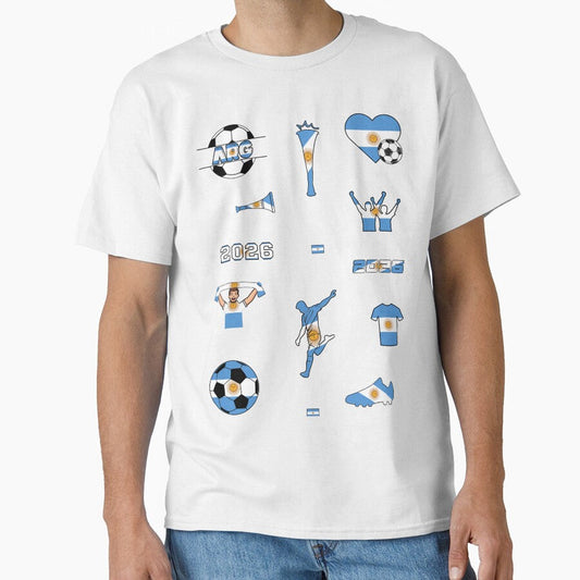 Argentina 2026 Soccer Collection by FinalScoreClub Unisex T-shirt, Sweatshirt, Hoodie, Long Sleeve Tee - T-Shirt, Sweatshirt, Hoodie