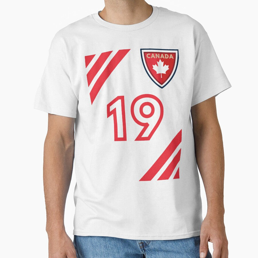 Canada Team Jersey-Retro Style-Canada Soccer Team-Alphonso Davies-Canada Soccer -2022-CANMNT-CANWNT by SighFly52 sports jersey product view 1