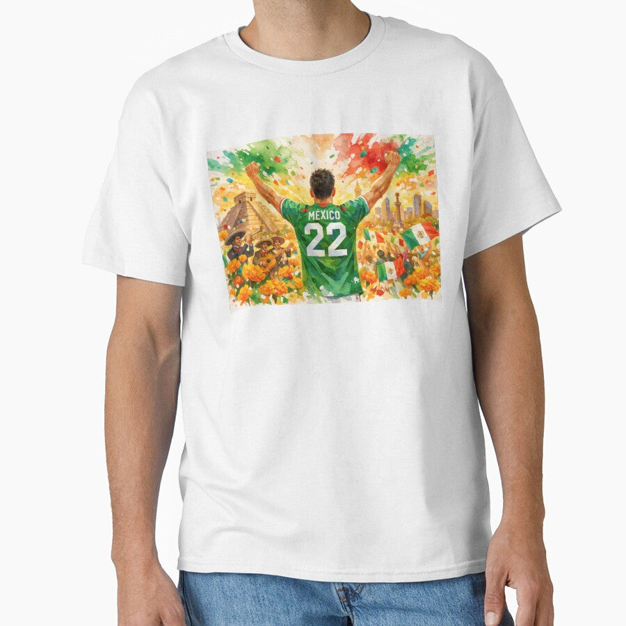 Mexico Soccer Vibes  Mexican Soccer Celebration by BrickByDream Unisex T-shirt, Sweatshirt, Hoodie, Long Sleeve Tee - T-Shirt, Sweatshirt, Hoodie