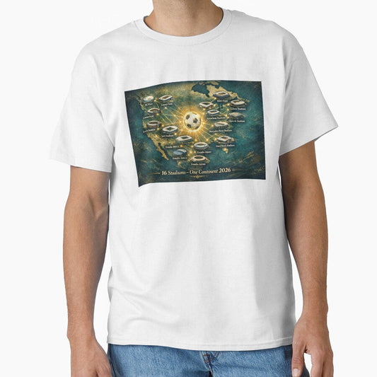 2026 Stadiums Across North America World Cup by BrickByDream Unisex T-shirt, Sweatshirt, Hoodie, Long Sleeve Tee - T-Shirt, Sweatshirt, Hoodie
