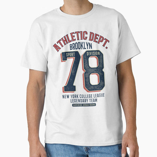 Athletic Wear, Brooklyn Sport Division, Vintage New York College Team Design by Mrunner Unisex T-shirt, Sweatshirt, Hoodie, Long Sleeve Tee - T-Shirt, Sweatshirt, Hoodie