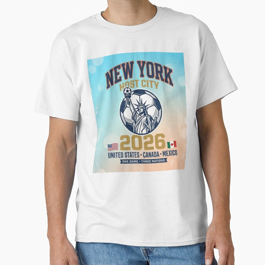 New York City NYC Soccer Host City 2026 Fan Art by Aram250 Unisex T-shirt, Sweatshirt, Hoodie, Long Sleeve Tee - T-Shirt, Sweatshirt, Hoodie