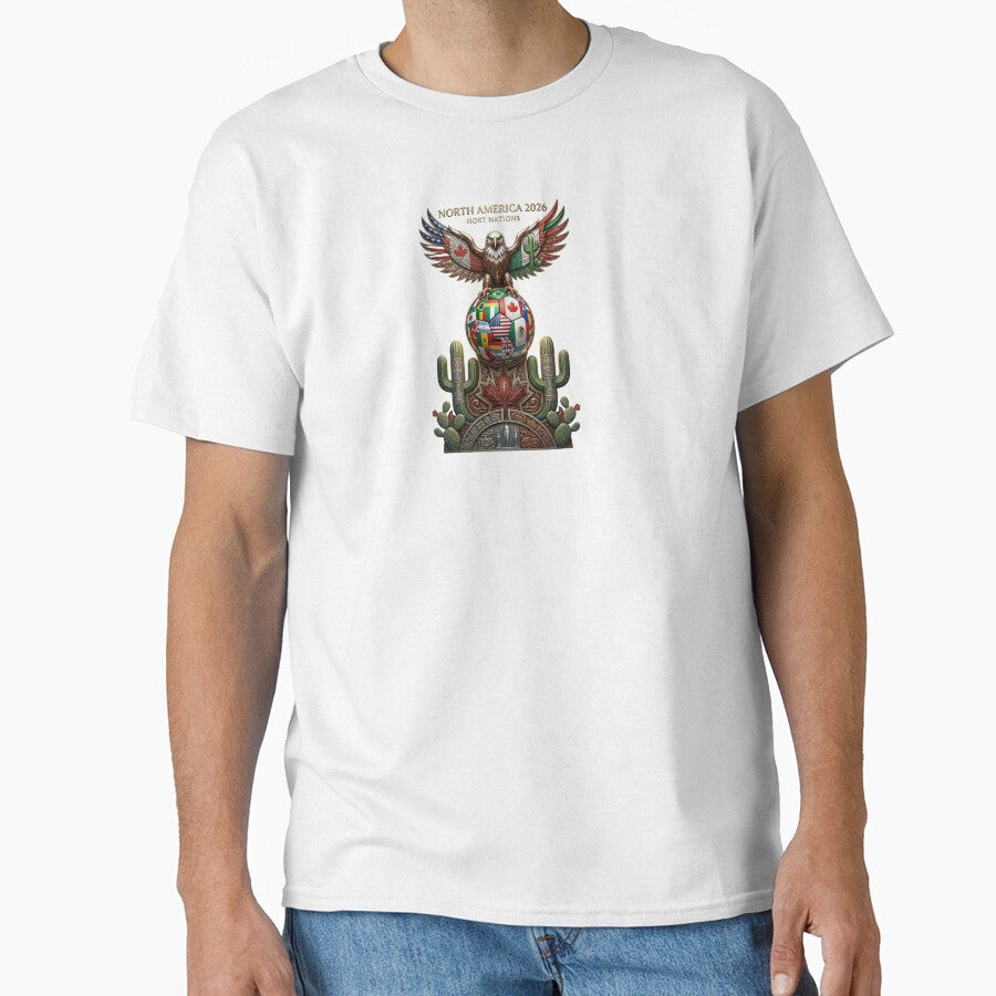 North America 2026 Host Nations - Commemorative Global Soccer Heritage Art by Kony83 Unisex T-shirt, Sweatshirt, Hoodie, Long Sleeve Tee - T-Shirt, Sweatshirt, Hoodie