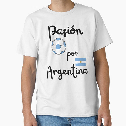 Argentina passion soccer football fan design by Tienda-Vane Unisex T-shirt, Sweatshirt, Hoodie, Long Sleeve Tee - T-Shirt, Sweatshirt, Hoodie