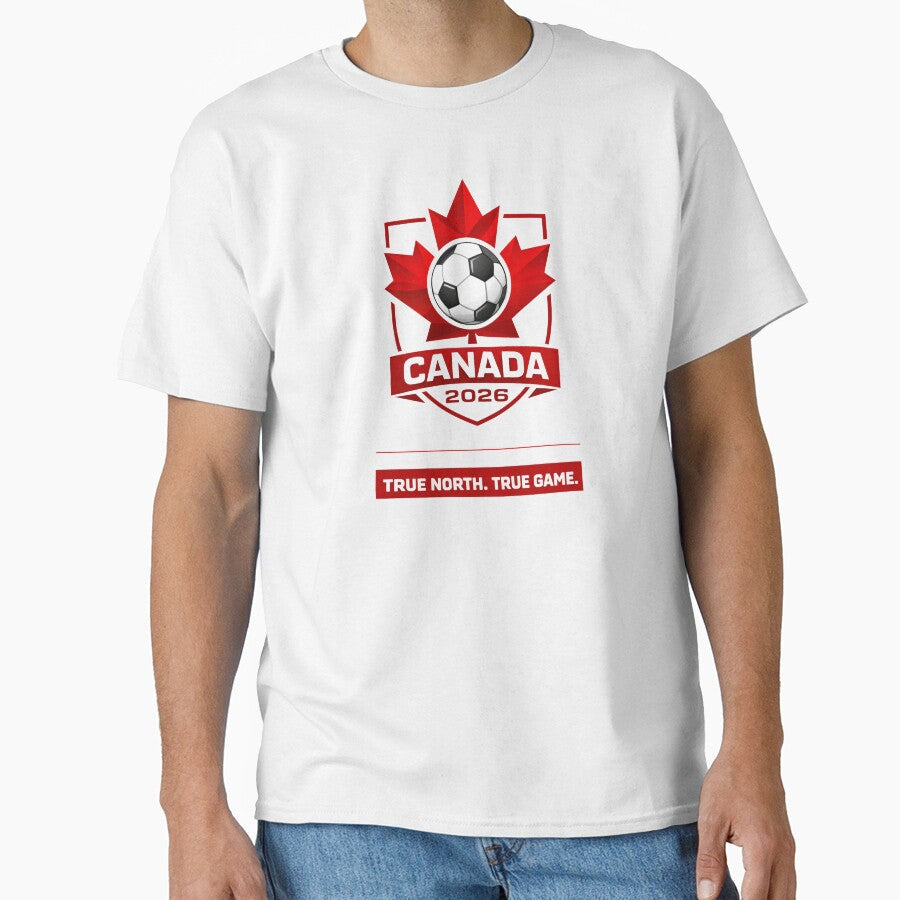 Canada Soccer 2026 Art by Rewind-Clothing Unisex T-shirt, Sweatshirt, Hoodie, Long Sleeve Tee - T-Shirt, Sweatshirt, Hoodie