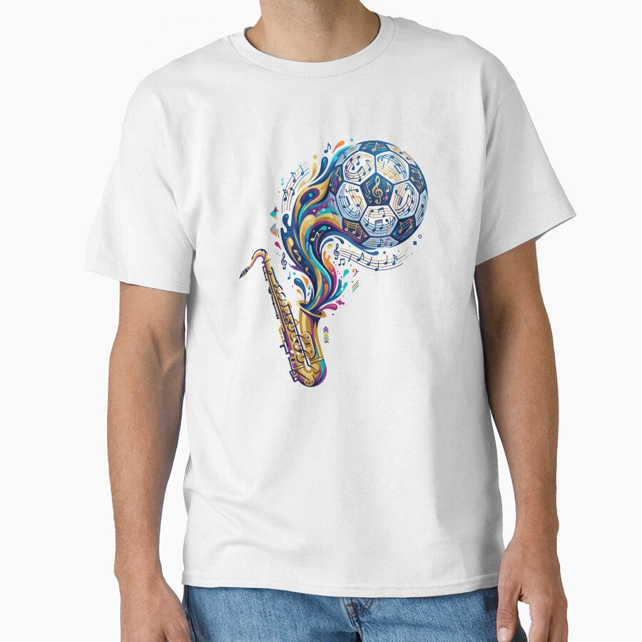 Kansas City Soccer Jazz Saxophone City of Fountains 2026 by Krasnovaovaova Unisex T-shirt, Sweatshirt, Hoodie, Long Sleeve Tee - T-Shirt, Sweatshirt, Hoodie