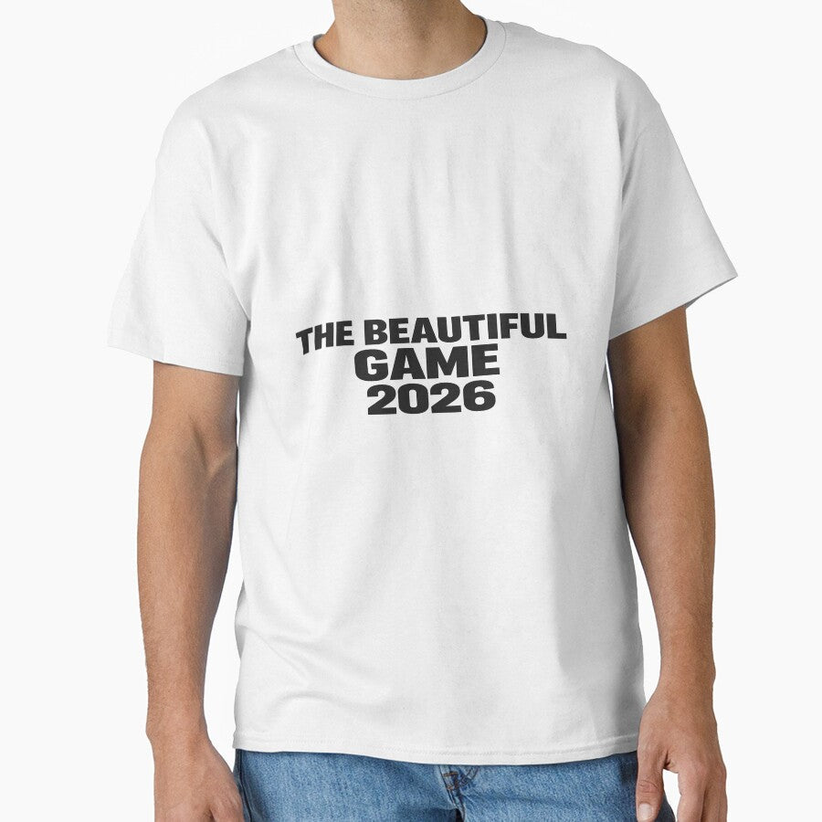 The Beautiful Game 2026 Minimalist Football T-Shirt by ArthUpscale Unisex T-shirt, Sweatshirt, Hoodie, Long Sleeve Tee - T-Shirt, Sweatshirt, Hoodie