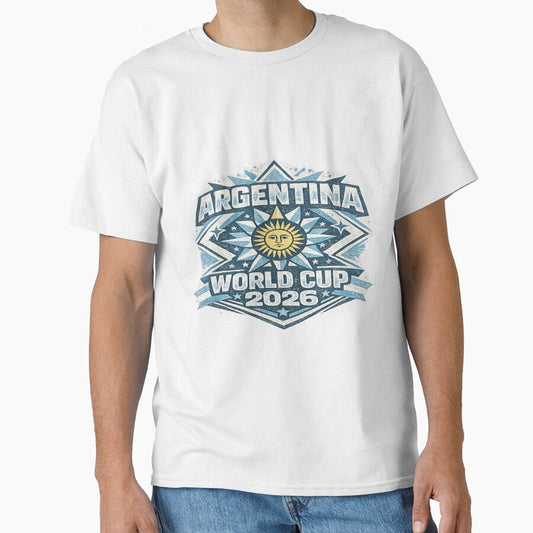 Argentina World Cup 2026 Vintage Sun of May Retro Football Fan T-Shirt by ArthUpscale Unisex T-shirt, Sweatshirt, Hoodie, Long Sleeve Tee - T-Shirt, Sweatshirt, Hoodie
