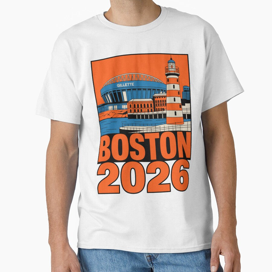 Boston 2026 New England Soccer Souvenir T-Shirt V23 by DarylWelsh2024 Unisex T-shirt, Sweatshirt, Hoodie, Long Sleeve Tee - T-Shirt, Sweatshirt, Hoodie