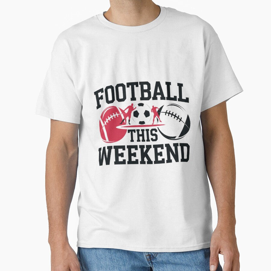 Football This Weekend Bold Modern Design by - Adult & Kids T-Shirts, Sweatshirts & Hoodies apparel design preview 1